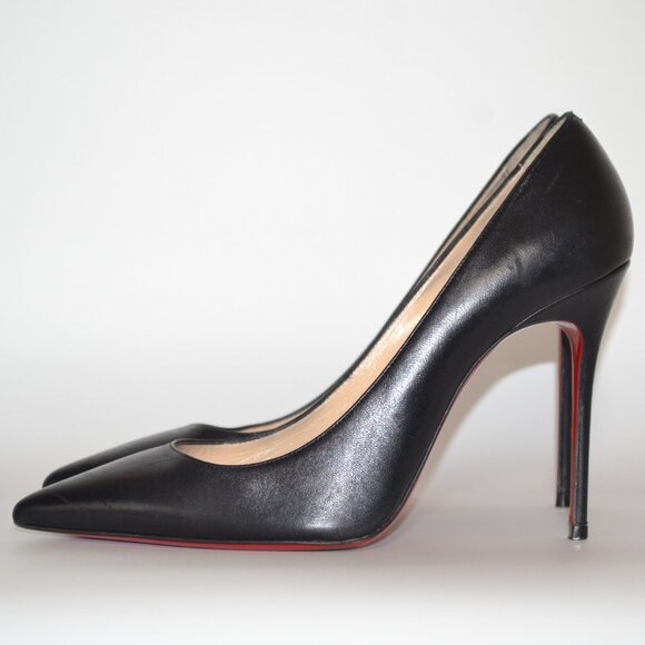 Christian Louboutin W/ Box Black Nappa Décolleté Heels SIZE 9.5 EU 39.5 - Picture 5 of 16